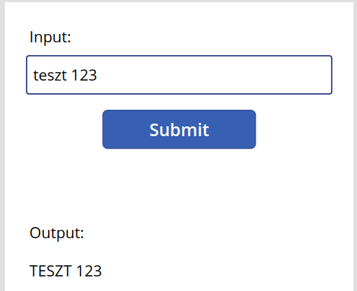 Az app a visszatérő értékkel